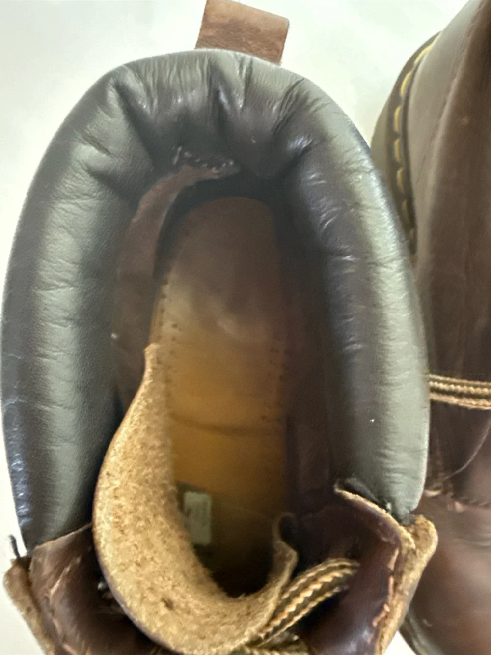 Dr Doc Martens Size 8 US Crazy Horse Lug Sole Boots Brown Leather England